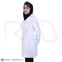 روپوش پزشکی خضرا مدل بهار (دکمه فلزی) کد 31600