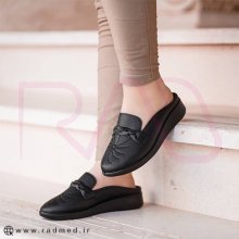 صندل طبی زنانه اصیل تبریز مدل جلو بسته گلدوزی