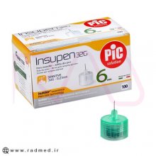 سرسوزن PiC سایز 6 میلی متری/ گیج 32 بسته 100 عددی