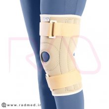 زانوبند نئوپرن چهار فنره قابل تنظیم طب و صنعت کد 41500