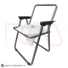 توالت فرنگی مبله تاشو آلومینیوم (قیف ته باز) کابوک کد k501