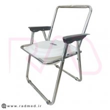 توالت فرنگی مبله تاشو ممتاز کروم (قیف ته باز کابوک) کد k511